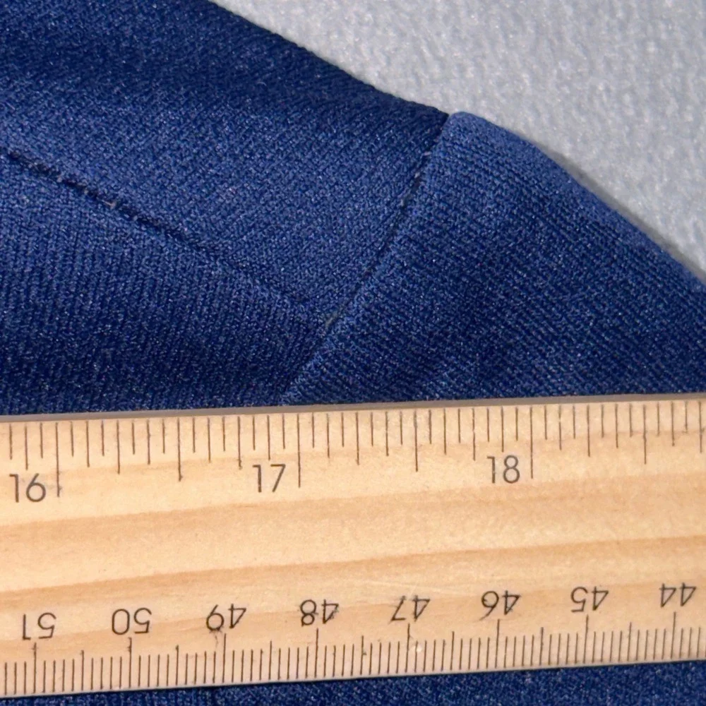 Evan-Picone 18 Blue Textured Knit Blazer Career Professional Dark Academia
